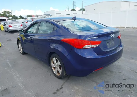 2012 Hyundai Elantra Gls from USA, damaged, VIN 5NPDH4AE4CH066070